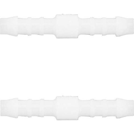 2x raccord de durite droit en I diamètre 6mm connecteur tube tuyau carburant essence tracteur tondeuse voiture (1/2)