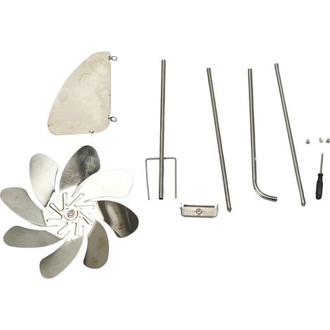Metallwindmühle, 360-Grad-Drehung, rostfrei und wasserdicht, mit dekorativem Erdspieß, ideal für Garten, Terrasse und Rasen. (1/5)