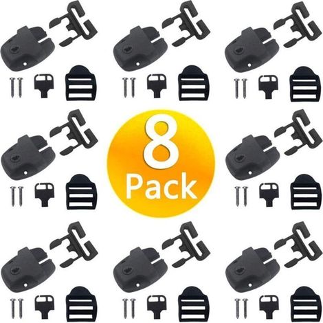 Kit de remplacement de fixations pour couvercle de spa (8 pièces) Ensemble de verrouillage et de clips pour couvercle de spa (1/4)