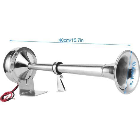 1 Klaxon Marin 12V,Acier Inoxydable 304,Résistant Corrosion,Véhicules Marins Et Terrestres (1/5)