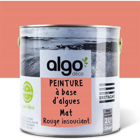Peinture écologique Algo - Rouge Insouciant - 2L / Mat (1/5)