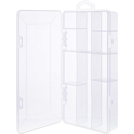 Boîte de rangement inline kleinteilebox 10 compartiments clips