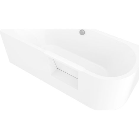 PORTAS L baignoire asymétrique avec porte, 170x75x60cm, blanc (1/4)