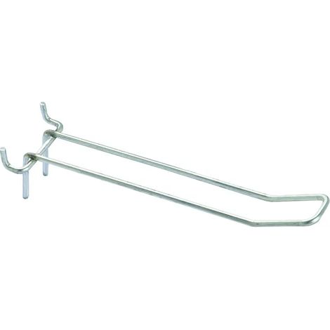 GANCI A SOSTEGNO DOPPIO LARGHI PER PANNELLI FORATI- - ø mm.3,8x5x200 l. - 10 pezzi