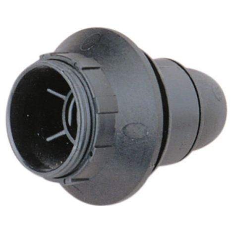 Douille E14 avec vis et rondelle 2 A 250 V Couleur Noir Electro DH. 12.088/N 8430552085903
