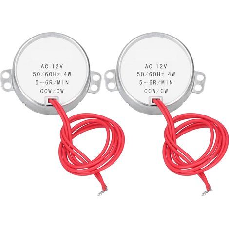 Stück Wechselstrom-Synchronmotor 12V 5-6 U/min 4W für Modellbauwerkzeuge und Miniaturmaschinen (1/5)