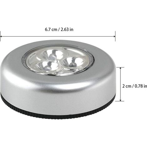 6 luces LED con pilas - Deben estar encendidas para que se enciendan - Luz blanca [Clase energética A+++] (1/4)