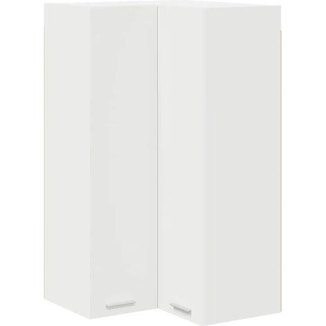 Armario moderno de pared interior que ahorra espacio 57 x 57 x 100 cm madera de ingeniería blanca 020053409 (1/5)