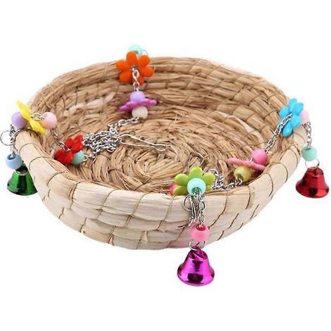 Balançoire pour perroquet, hamac suspendu, joli perchoir pour perroquets, accessoires de cage, jouets suspendus pour oiseaux de compagnie