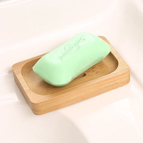 Porte-savon en bambou – Naturel et résistant – Pour douche, cuisine ou salle de bain – Écologique et design (1/5)