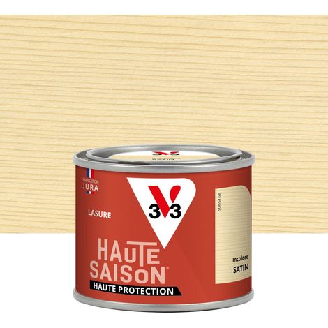 V33 Hochsaison 8 Jahre Farblose Satin-Holzlasur 0,125 l V33