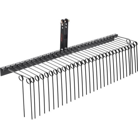 1830 mm 32 Dents Râteau Paysager Remorqué pour Déchaumer et Ramasser Herbe et Feuilles Attelage Tracteur 3 Points Catégorie 1 (1/5)