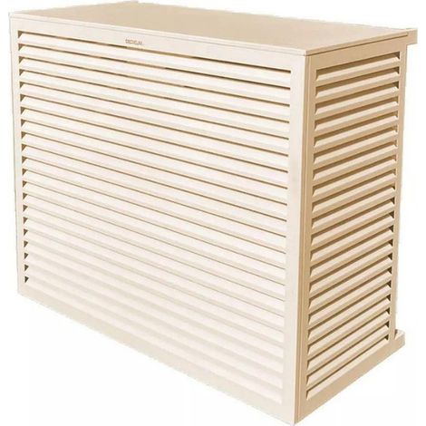DECOCLIM - Cache unité extérieure en aluminium blanc crème taille XL - 23AXL9001