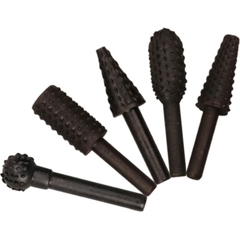 Ciseaux à bois, limes de menuisier, kit de 5 outils indispensables pour la menuiserie, limes rotatives, têtes de ponçage (1/5)