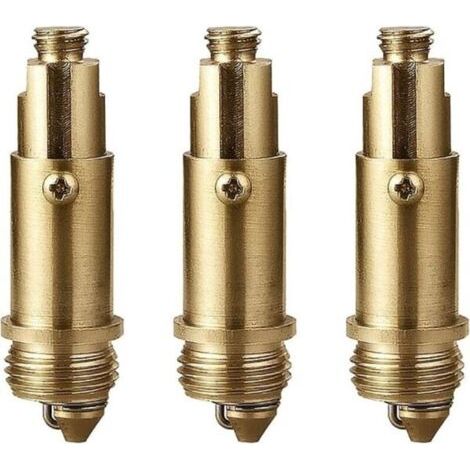 Pair Boulon à ressort pour évier en laiton bouchon à ressort en laiton pour la plupart des éviers bouchon de vidange d'évier de baignoire boulon à ressort intérieur Starlight 3 pcs Sunm...