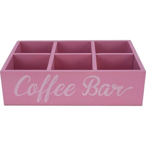 Kaffeestation-Organizer aus Holz, Aufbewahrungsmöglichkeit für Kaffeekapseln