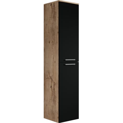 Colonne de salle de bain Venus - Badplaats - 160 cm Chene noir -