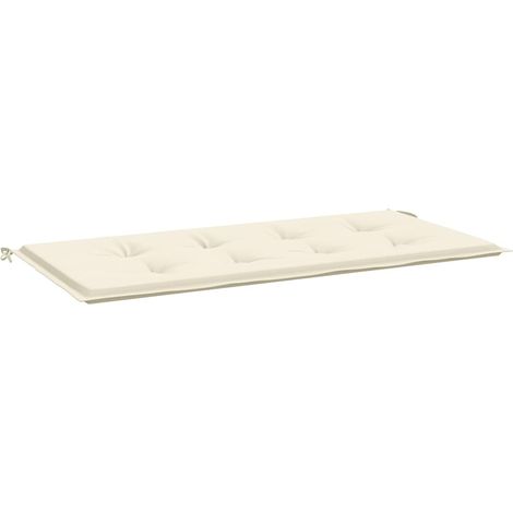Maison Exclusive - Coussin de banc de jardin crème 120x50x3 cm tissu oxford (1/5)