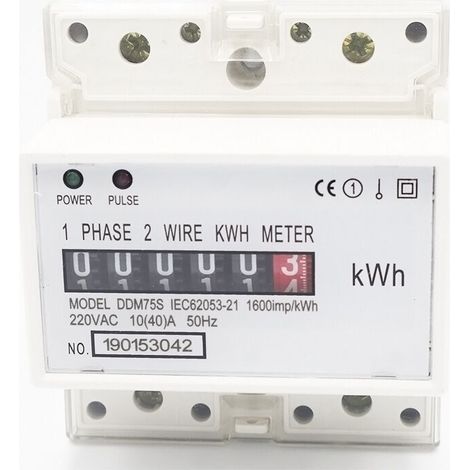 Tableau de rail pour compteur électrique monophasé 4P DDM75S, 15(60)A-AquaForge (1/5)