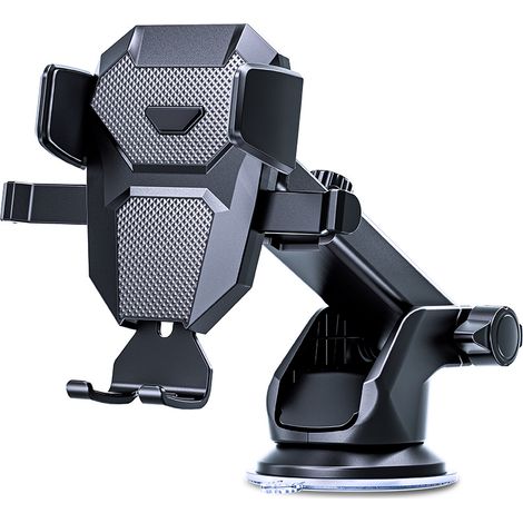 Support de téléphone de voiture à ventouse, compatible avec les iPhone 13, 12, 11 Pro, Xiaomi et Samsung. Orientable à 360°. (1/5)