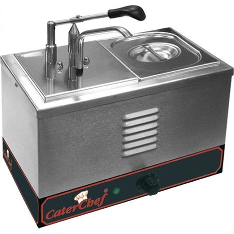 Chauffe-sauce a/dispenser avec compartiment 1/6 GN - Caterchef star