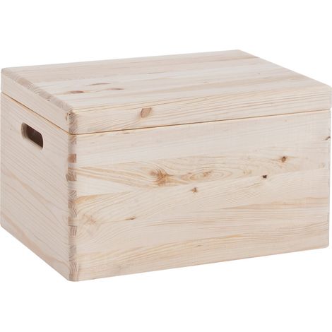 Zeller Scatola di immagazzinaggio in legno naturale 30 litri