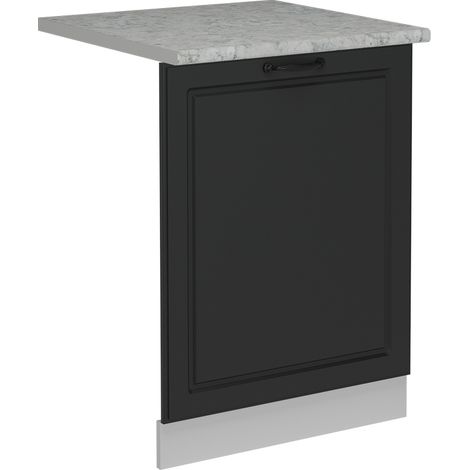 Façade de lave-vaisselle R-Line, Anthracite campagne, 60cm , PT Marbre, Vicco
