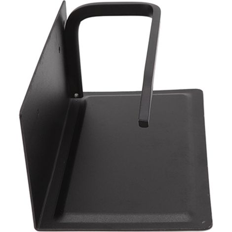 Wandmontierter Toilettenpapierhalter mit Telefonablage, schwarz (1/5)