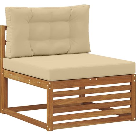 Maison Exclusive - Outdoor Mittelsofa Massivholz Akazie Natur (1/5)