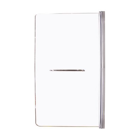 ONDEE ZEN - Pare-baignoire ICY - Paroi 85x140x0,5cm - Verre trempé - Finition chromé (1/3)