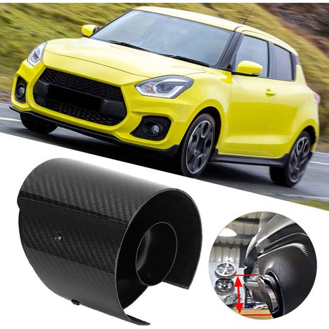 Embout de pot d'échappement en fibre de carbone 54 mm-114 mm, compatible avec Suzuki New SWIFT Sports 18-20 (noir, droit, brillant). (1/5)