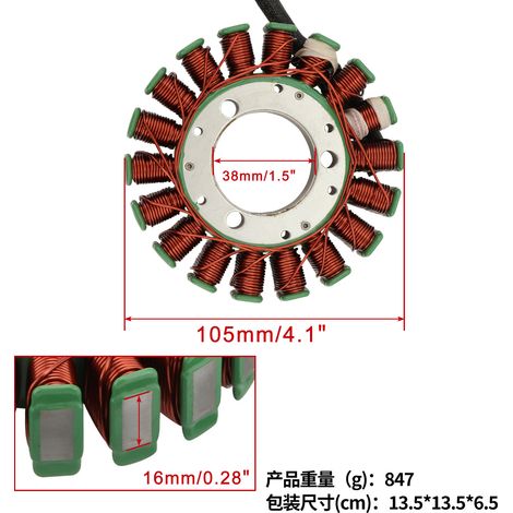 Zündspulenstator für Motorräder DL650 17-22 DL650X (ABS) V-Strom 650 15-22 (1/4)