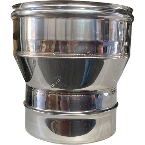 Aumento per canna fumaria Ø200 f - 180 m acciaio inox aisi 304 spessore 0,5 mm