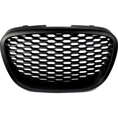Grille centrale de pare-chocs avant, plastique ABS durable, remplacement direct, Noir Mat (1/2)