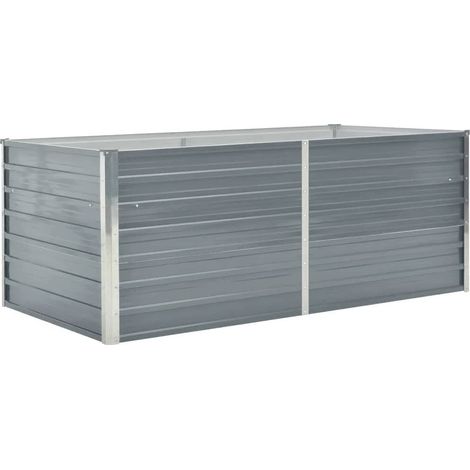 Maison Exclusive - Hochbeet 160 x 80 x 45 cm Verzinkter Stahl Gra (1/5)