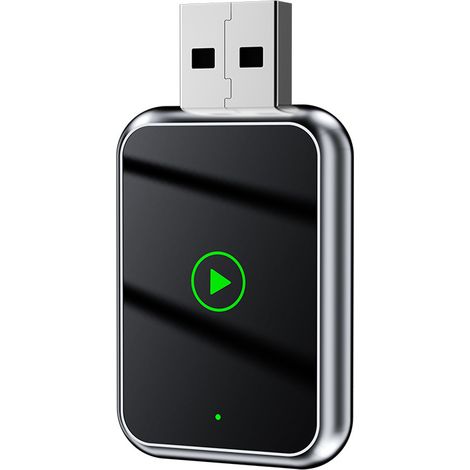 BEBUSINGOTO Adaptateur CarPlay sans fil pour iPhone, convertit câblé en adaptateur CarPlay sans fil, taille mini avec câble d'extension USB et USB-C/Type-C, compatible avec iPhone fonctionnant sous i (1/5)