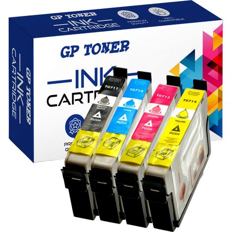 4x Tinte für Epson GP-E715CMYK (1/5)