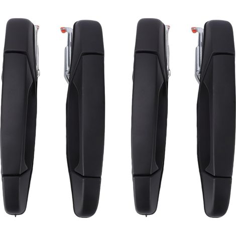 de porte extérieures chromées kit de poignées de porte (1/5)