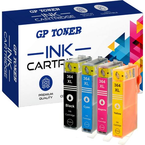 4x Tintenpatronen für HP GP-H364XL CMYK GP (1/5)