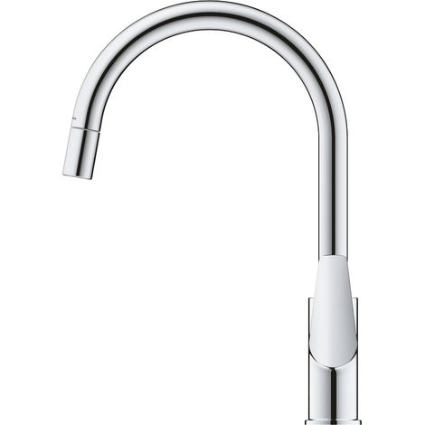 Mezclador monomando de fregadero Grohe BauEdge, 215 mm de