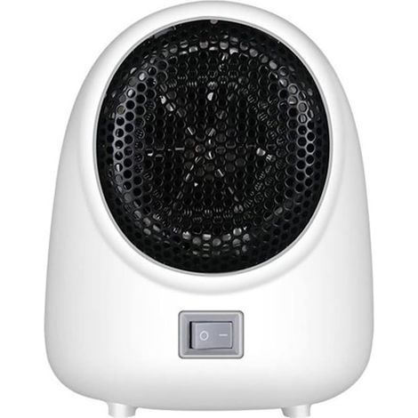 Hot Blower Fast Heater Fan Mécaniquement Compact Pratique Bureau Mini Home Heater Silencieux Chauffage Cuisinière électrique (Couleur: Blanc) (1/5)