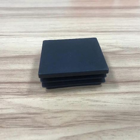 Quadratische Kunststoffstopfen für Rohre, Endkappen, Stuhlgleiter, 10 Stück, schwarze quadratische Kunststoffstopfen-50mm