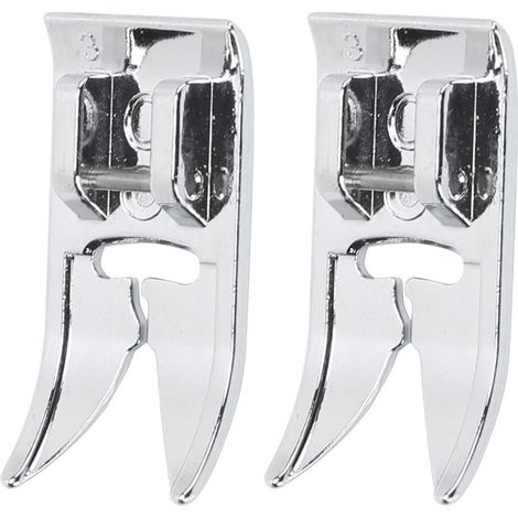 Lot de 2 pieds-de-biche résistants à l'usure en acier inoxydable, outils de couture pour remplacer les anciens accessoires de machine à coudre (1/5)