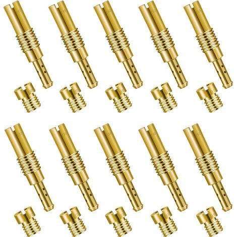 Gicleurs de Carburateur, 20 PCS Boite de Gicleur Carburateur, Carburateur Principal Jet Set, Et Lent/Pilot Jet Kit Métal Durable, pour PWK CVK (1/5)