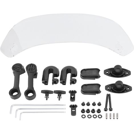 Déflecteur d'air de Spoiler de pare-brise modifié universel pour moto Transparent (1/5)