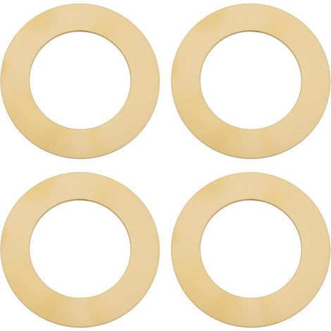 4 Brass Washers Outer Diameter 44 mm Inner Diameter 28 mm Thickness 1 mm for Standard BC Lamp Sockets (1/5)