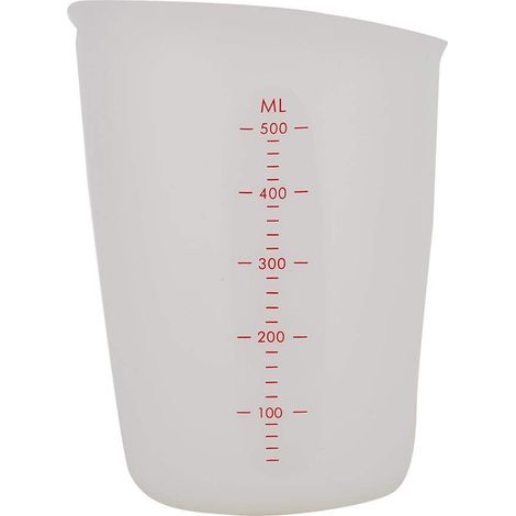 Gobelet doseur silicone souple transparent – 250ml / 500ml