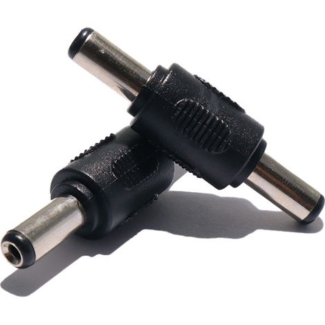 DC power adapter, male-to-male, male-to-male plug, 5.52.1 mm. (1/4)