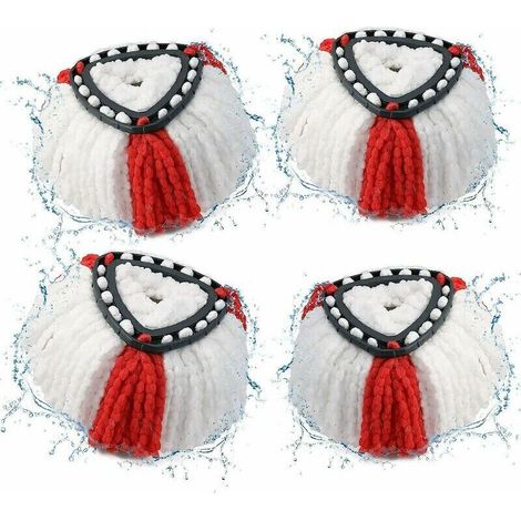4er-Pack 2-in-1-Moppköpfe für Vileda Turbo Refill (1/4)