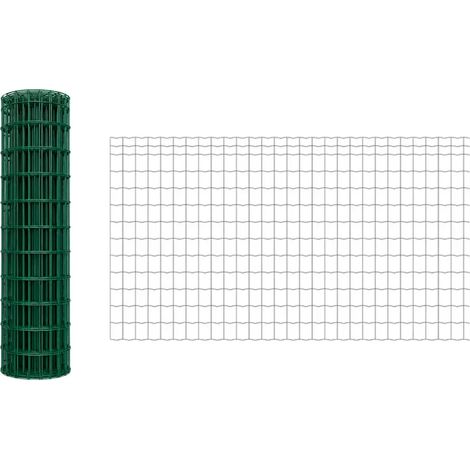Kit complet 20 m de rouleau grillage soudé PVC - Maille 100x75mm - Fil 2,1mm - Hauteur 1,50 m (1/5)